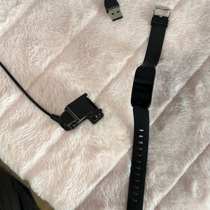 Black Smartwatch with Charger